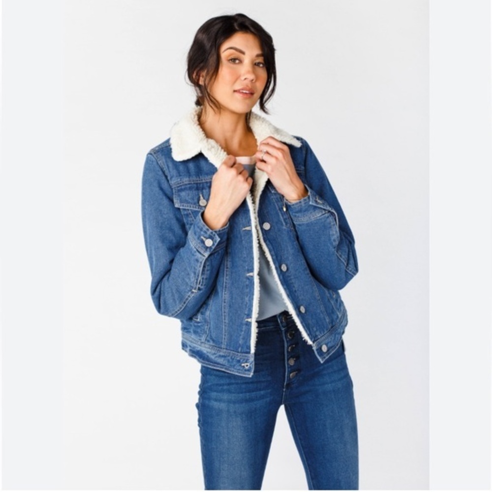 Dickies Sherpa Lined Blue Denim Jacket